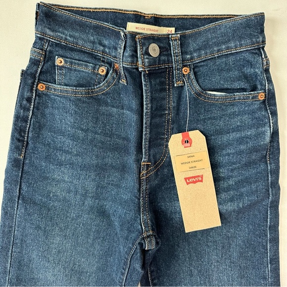 Levi’s Wedgie Straight Jeans Size 24 Women - Picture 3 of 14